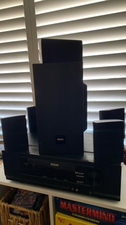 RCA Home Theater Surround Sound System 5 Speakers W/sub