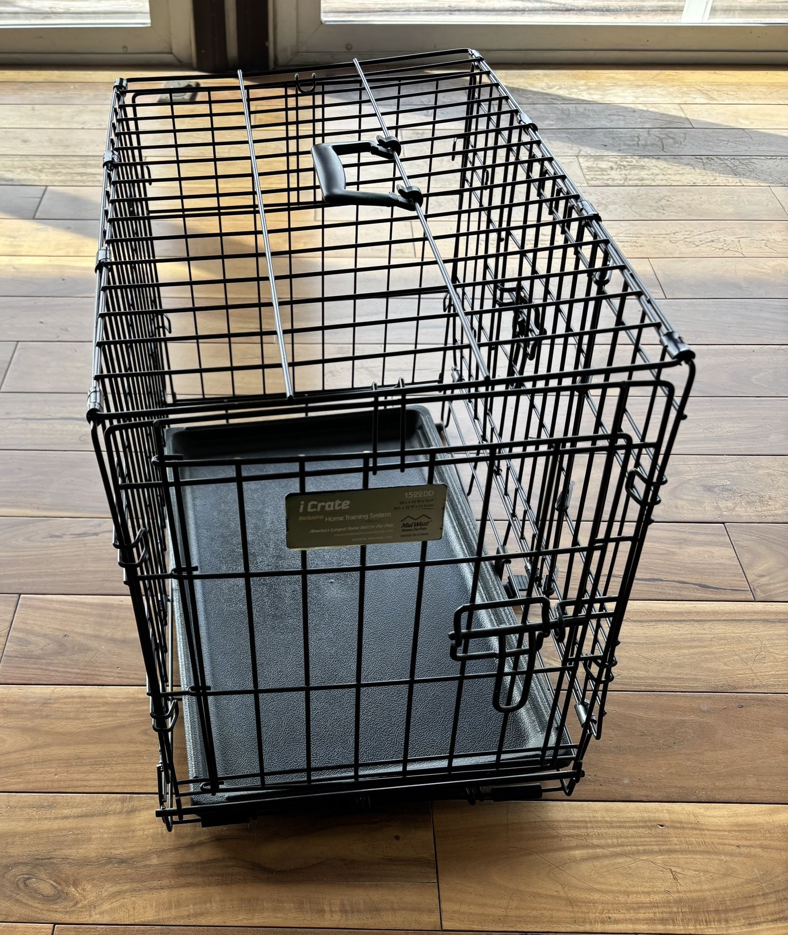 MidWest iCrate Fold & Carry Single Door Collapsible Wire Crate / Kennel, Extra Small