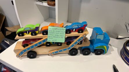 Melissa & Doug Mega Race car carrier