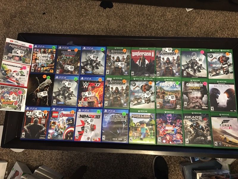 PS4, Xbox , Nintendo 3Ds video games