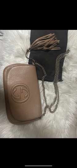 Gucci Beige SOHO Flap Crossbody
