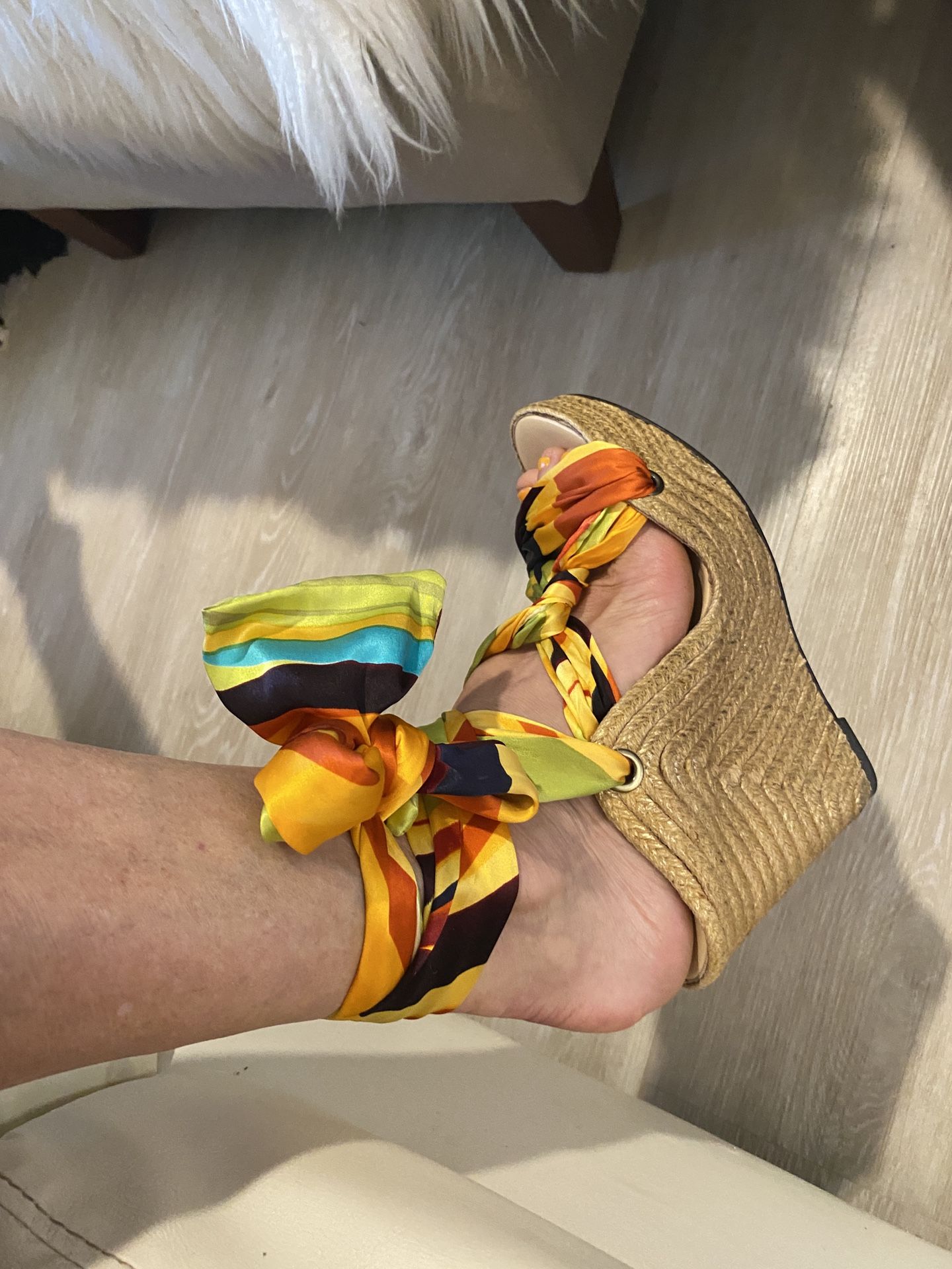 Wedge Wrap High heels 