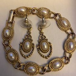 Bracelet And Post Earrings