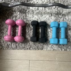 Weights Dumbbells W Curl Bar