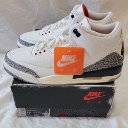 Jordan 3 White Cement Reimagined Size 11.5