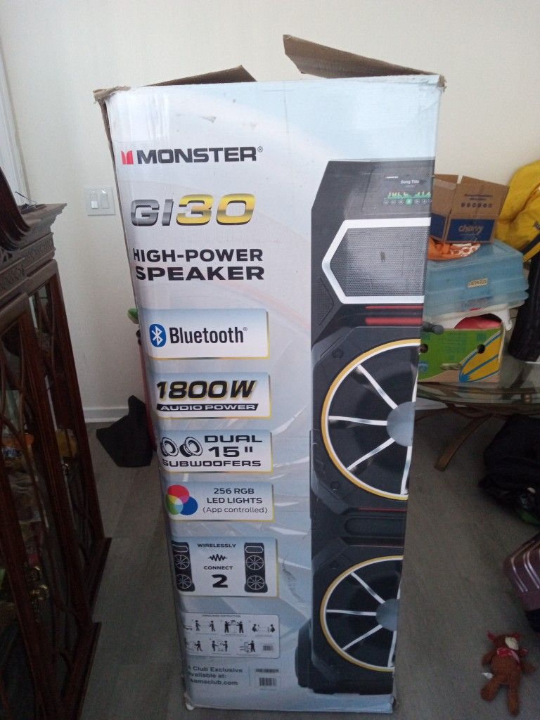 Brand New Monster® GI30 High-Power Speaker