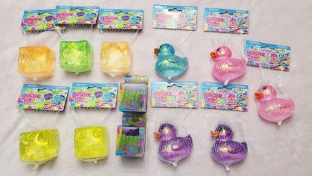 100% Authentic Squishy Sugar Swaps Ducks, Building Blocks, and Gummy GumDrops.