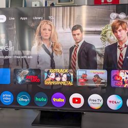 2024 Qled TCL 65in Smart Tv Free Delivery 