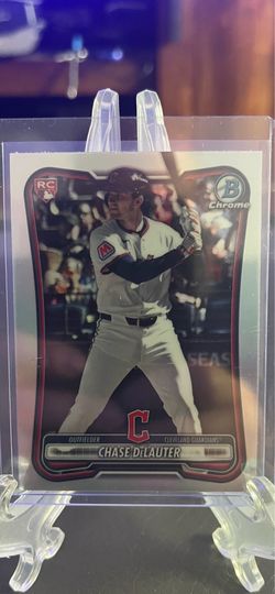 Chase DeLauter Bowman Chrome Refractor Red RC Logo SP