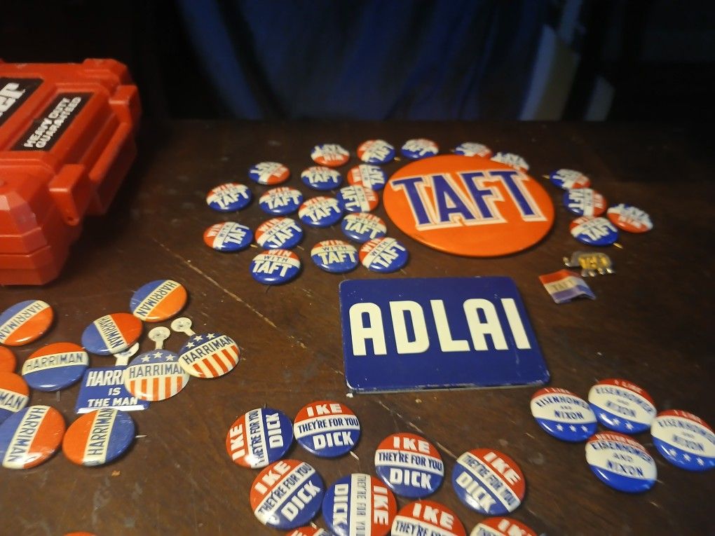 Vintage political pins