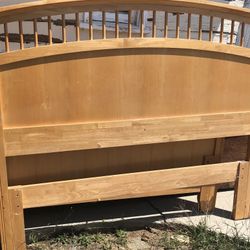Full Size Bed Frame Wood Color