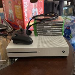 Xbox One S with Controller and Games