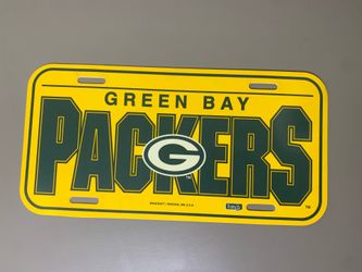 Green Bay Packers License Plate Display