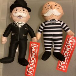Monopoly The Millionaire and Prisoner Plush Stuffed Toys