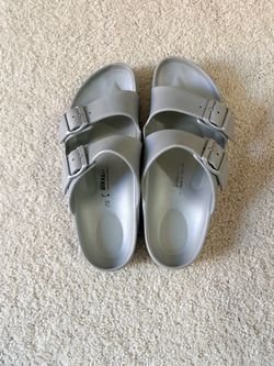 Birkenstock Arizona EVA Sandals Silver Size 10