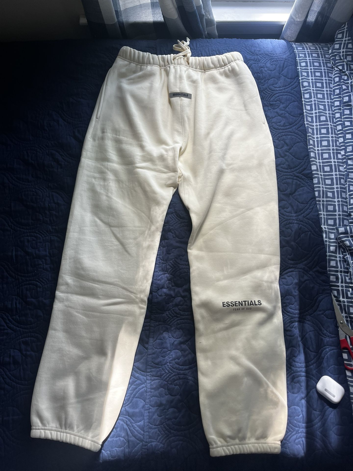 Cream Fear Of God Essentials Jogger Sweatpants 