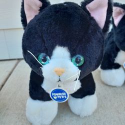 Build A Bear Tuxedo Black White Cat Stuffed Animal Plush Toy