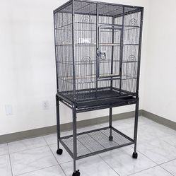 (New in box) $95 Large 53” Bird Cage for Parakeet Parrot Cockatiel Canary Finch Lovebird, Size 24x17x53” 