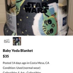 Baby Yoda Blankets