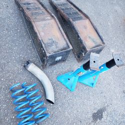 Car Ramps  Jack Stands  Springs Exhaust End Pipe