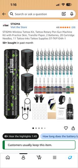 STIGMA Wireless Tattoo Kit