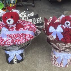 Crochet Rose Bouquet 