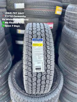 265/70/16 Goodyear Todo Terreno All Terrain New Set of Tires Installed and Balanced Set de Llantas Nuevas Instaladas y Balanceadas