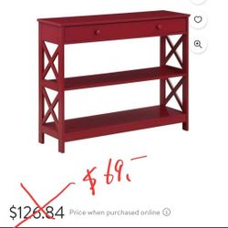 Console Table with Shelves 
