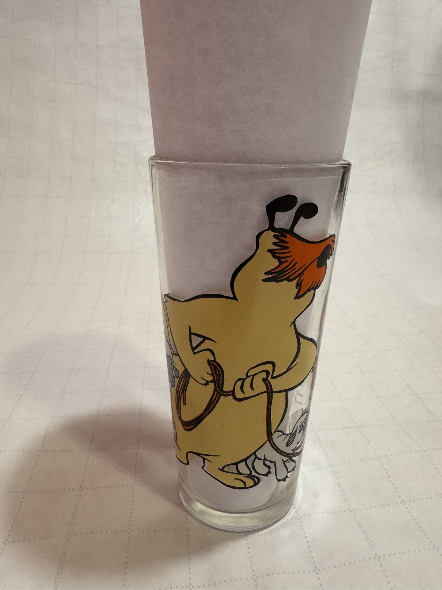VTG 1976 Sam Sheepdog Ralph Wolf Coyote Stealing Sheep Pepsi Looney Tunes Glass