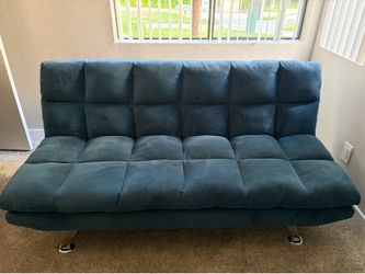Clarence Fabric Euro Lounger (Blue)