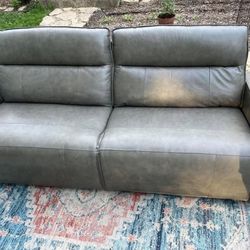 Henredon Keira Leather Zero-Gravity Power Reclining Sofa – Brand New