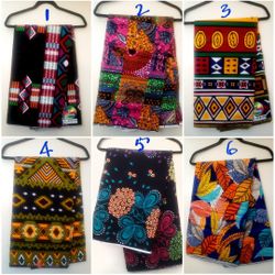 Variety Of Authentic Kente 100% Cotton Ankara Fabric 6yds