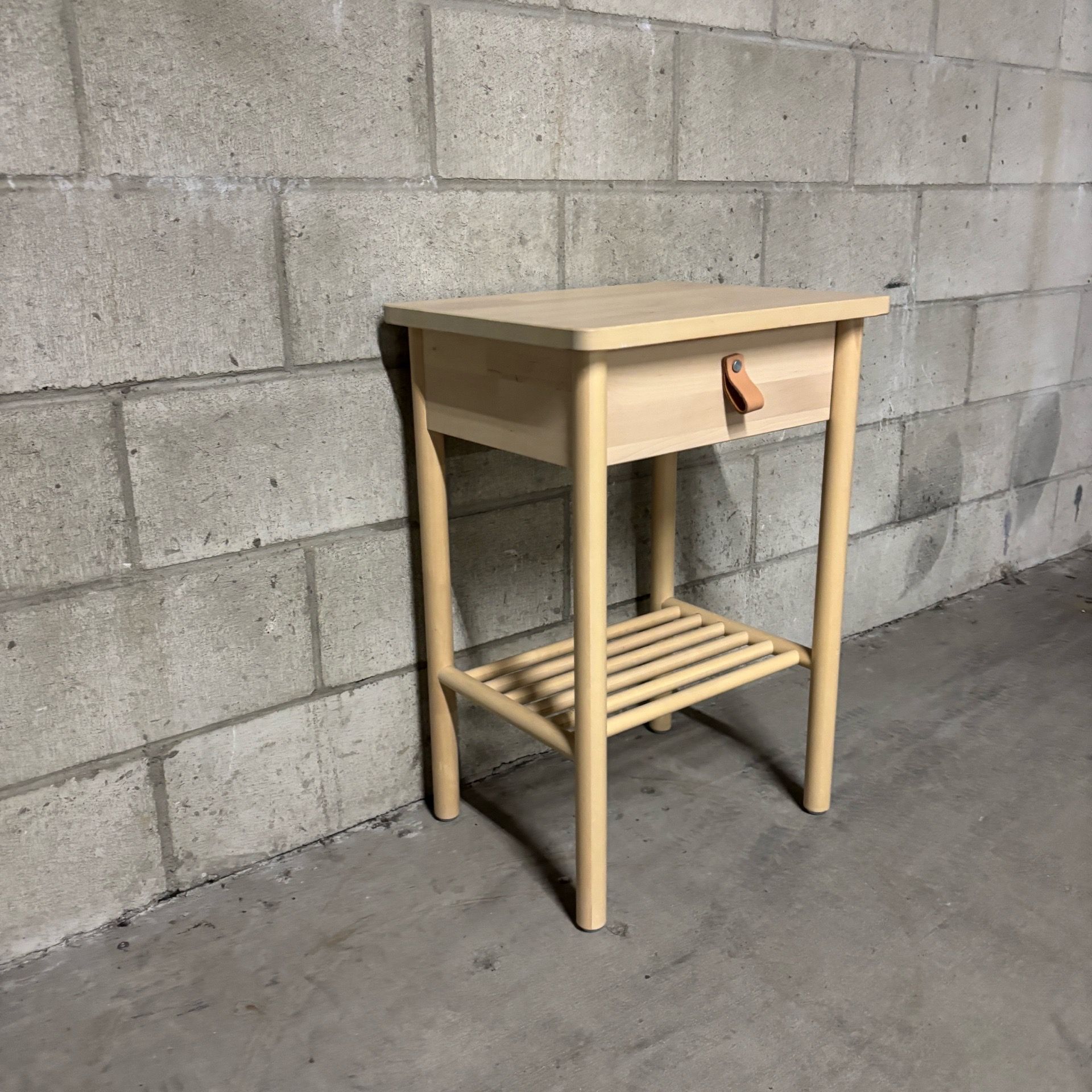 One New Solid Wood Night Stand Table