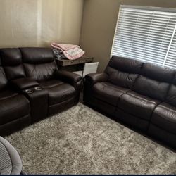 Dark Brown Couch 
