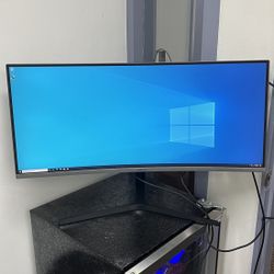 Samsung 34" Curved Monitor c34h890wgn   HDMI, DP, Type C port 