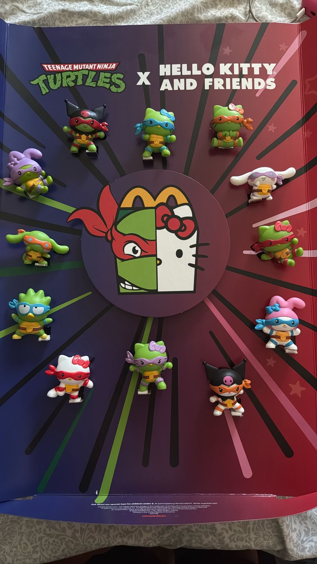 McDonalds Hello Kitty X Teenage Mutant Ninja Turtles 
