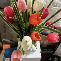 Faux 23” Tulip Arrangement