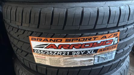 255/35/21 Arroyo tires 🛞 $160 each tire