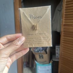Pisces Horoscope Necklace 