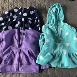 Zip up hoodies for toddlers sizes 2T, 3t and 4t