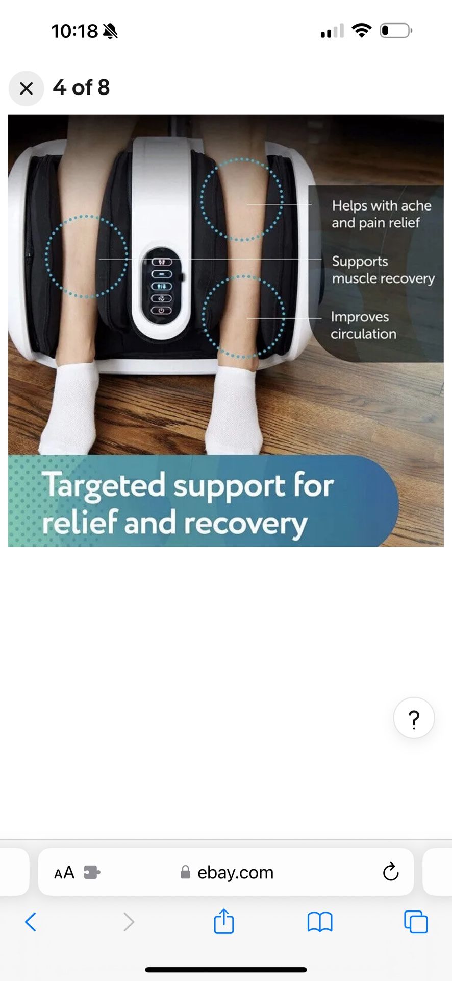 Cloud Massage Shiatsu Foot Calf Leg Massager - Thumbnail 2