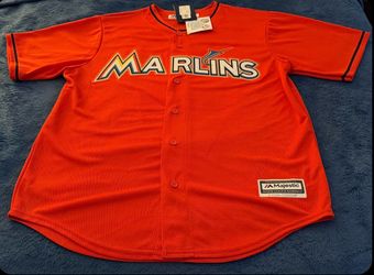Miami Marlins Autographed Jersey - Size L - Majestic Cool Base