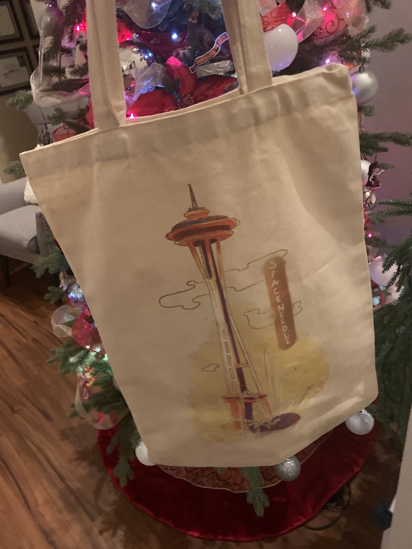 Seattle Space Needle Tote Bag