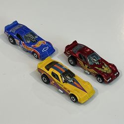 Vintage 1982 & 1990’s Hot Wheels Firebird Funny Cars Lot Of 3 Loose
