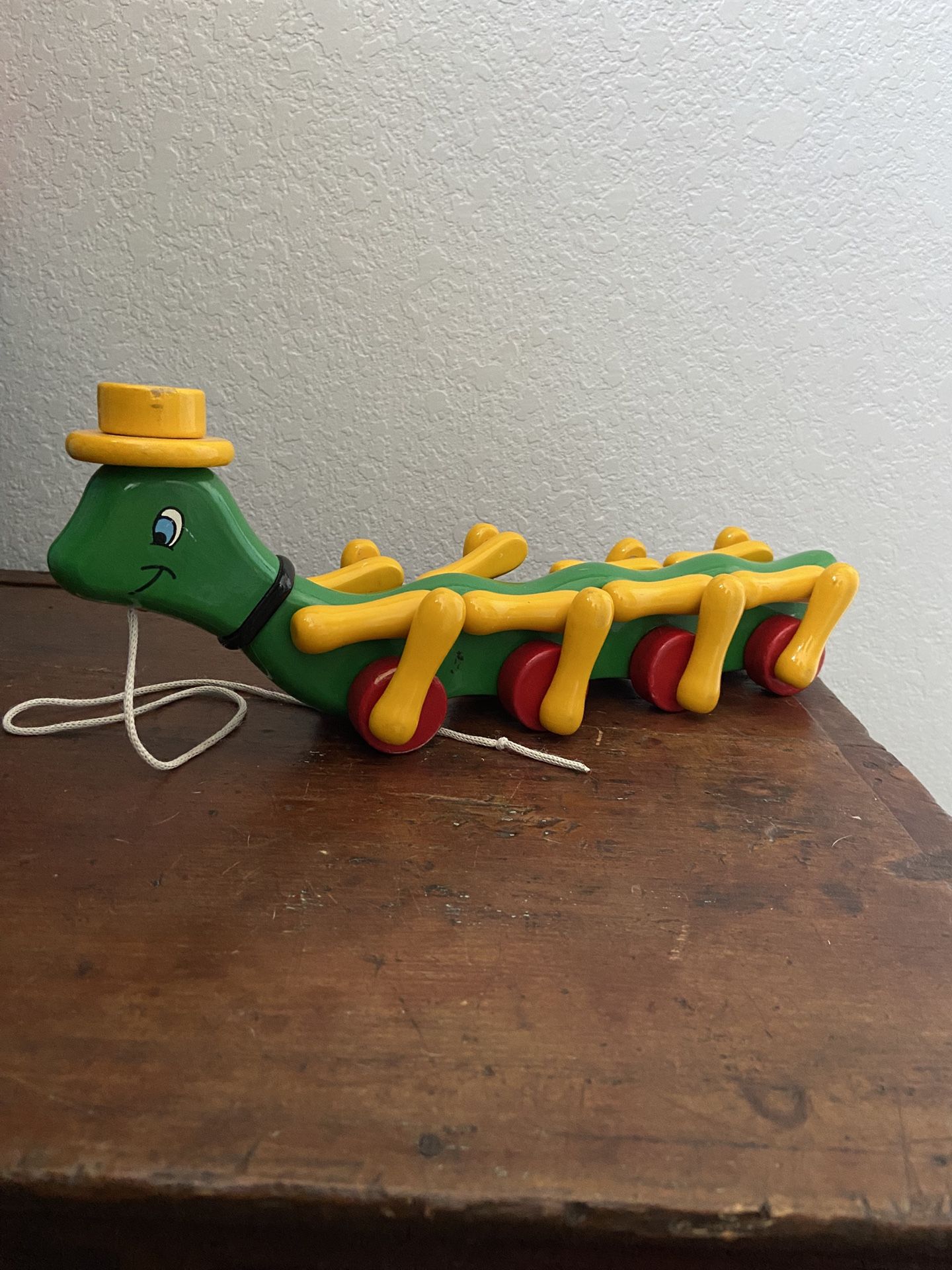 Vintage Cricket Kids Wooden Toy From Greece