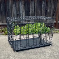 Large Double Door Wire Dog Crate 36” x 24” x 26”