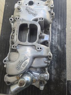 Polished edelbrock c396 bbc intake