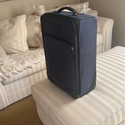COACH Blue Ballistic Nylon And leather trimmed 21" Luggage