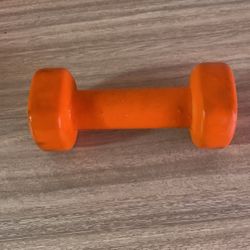 5 Pound Orange Dumbbell 