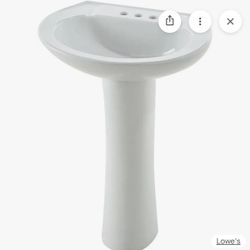 Pedestal Sink With Fauset